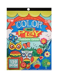 Альбом д/творч. Color and Play Совы (898996) (8 листов) (139 детали) (3 страницы с наклейками) (4+)