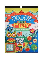 Альбом д/творч. Color and Play Совы (898996) (8 листов) (139 детали) (3 страницы с наклейками) (4+)