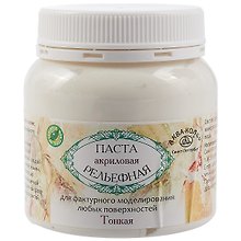 Паста акриловая рельефная тонкая, Аква-Колор