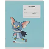 Тетрадь в линейку Феникс+, "Супер Мышь", 24 листа, в ассортименте