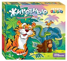 Настольная игра «Животные. Умные кубики» развивающая, Step puzzle