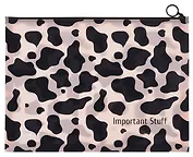 Папка на молнии А4 "Корова. Important stuff"