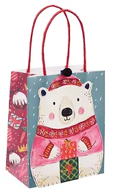 Пакет А6 15.5*12.7*7.5 "Мишка" НГ, бум.мат.ламинат