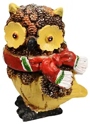 Фигурка Сова в шарфе (6,5см)