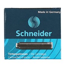 Картриджи для перьевой ручки чёрные, Schneider, 6 штук