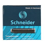 Картриджи для перьевой ручки чёрные, Schneider, 6 штук