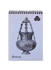 Блокнот для пастели А5 30л "Premium Bluemarine" Голубой, холст 160г/м2, 40%хлопок, спираль, Гознак