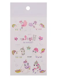 Наклейки татуировки Unicorn в ассортименте