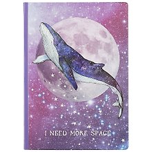 Блокнот «I Need More Space. Кит и луна»