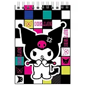 Блокнот А5 60 листов, клетка, "Kuromi-2" гребень