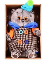 Игрушка мягкая Budi Basa, Басик в комбинированном пальто (19 см) Ks19-120