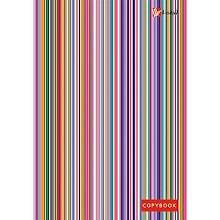 Записная книжка А6 80л "Офисный стиль. Разноцветные полосы" 7БЦ, глянц.ламинация, полноцветн.печать, Listoff