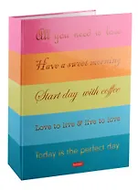 Тетрадь на кольцах в клетку Hatber, Be happy, 120 листов