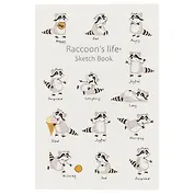 Скетчбук «Raccoons life», 120 листов