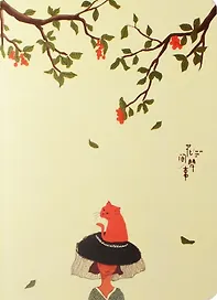 Записная книжка «Cat on the hat» А6, 46 листов в клетку, сшивка, AnAn