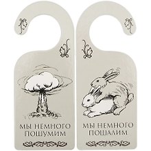Табличка на дверь (Т-013) (Мы немного пошумим - мы немного пошалим)
