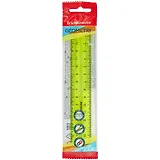 Линейка 15см "Neon" желт., подвес, ERICH KRAUSE