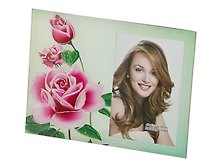 Фоторамка со стразами для фото 10х15 (18х22) (стекло) (502-305)