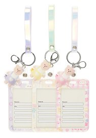 Бейдж 60*90 "Kawaii" вертикальный, с брелком, пластик, ассорти