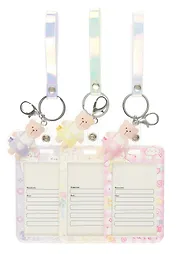 Бейдж "Kawaii", вертикальный, с брелком, в ассортименте