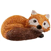 Фигурка Лисичка клубочком (полистоун) (7х3,5)