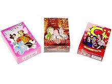 Карты игральные 3 в 1 (7092/00010888) (Фанты, Мафия, Я-знаменитость) (коробка)