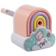 Точилка механическая «Cat and rainbow», 1 отверстие, пластик, в ассортименте