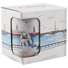 Кружка СПб Нерпа и Нева (керамика) (330мл) (коробка)