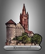 Сувенирный магнит Калининград (дерево) (8х9) (КлдКЛД)