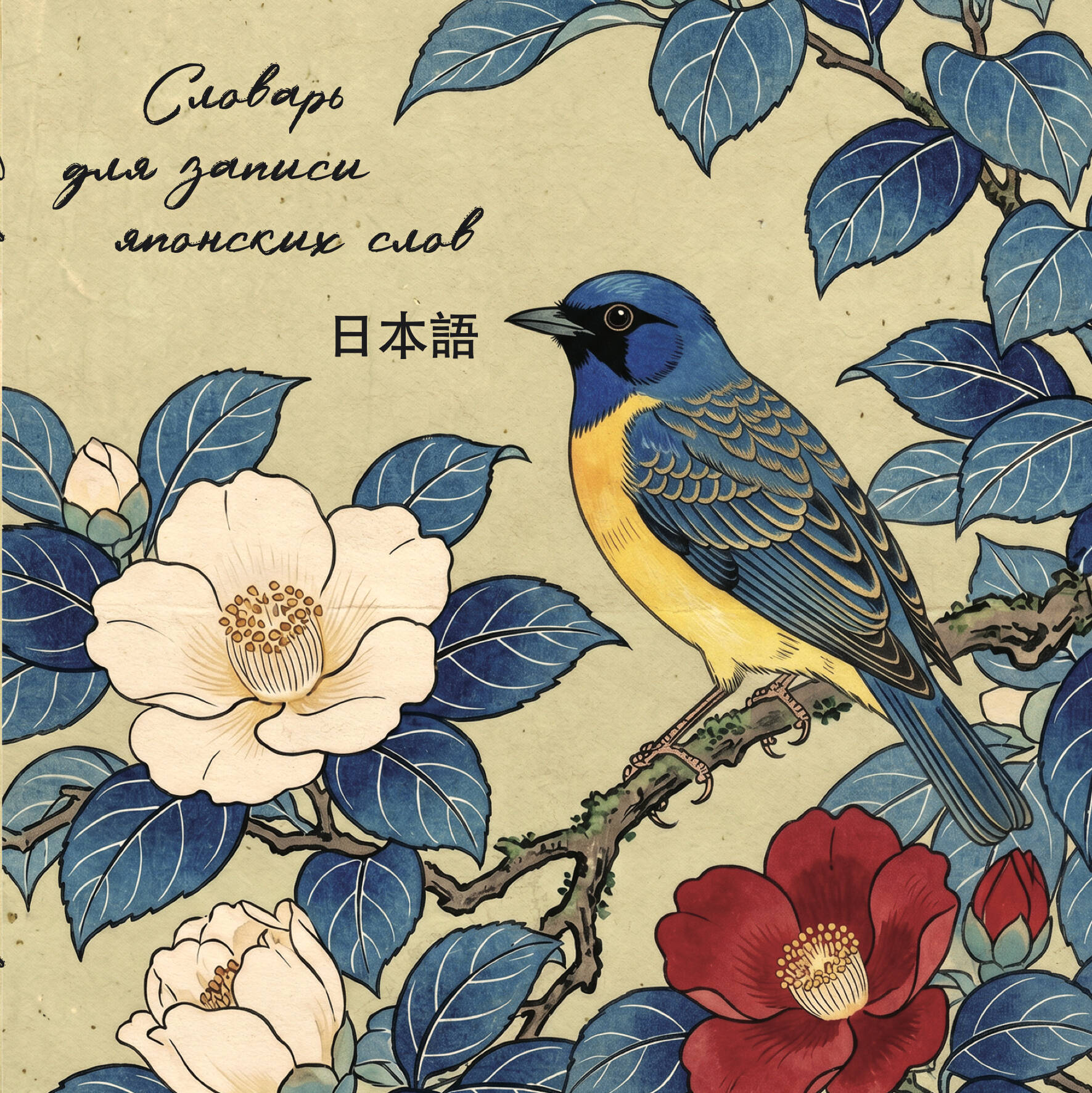 Обложка книги «Словарь для записи японских слов (15х15 см) (Синяя птица)»