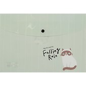 Папка -конверт «Falling rain» А4 на кнопке, в ассортименте - 0