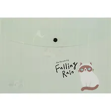 Папка -конверт «Falling rain» А4 на кнопке, в ассортименте