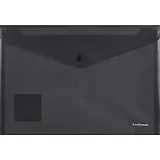 Папка-конверт А4 на кнопке "Fizzy Classic" непрозрачн.пластик, черный, Erich Krause