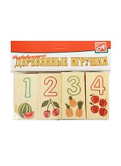Развивающий набор Цифры-счет (фрукты-овощи) (Д188а) (Анданте) (3+)
