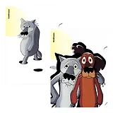 Папка-уголок A4 "Жил-был Пёс" пластик, ассорти, Erich Krause