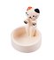Подсвечник для чайных свечей Котик (полистоун) (8см) (ПВХ бокс) (Candle102) - 0