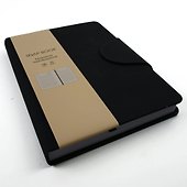 Ежедневник недатированный «Snap book» А5, чёрный, 136 листов, экокожа, Listoff - 1