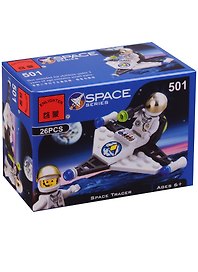 Конструктор Межпланетный самолет (26 дет.) (собран) (501) (6+) (коробка) (Brick)