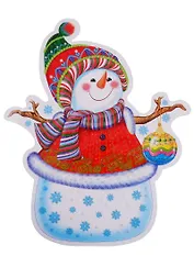 Мини-плакат "Снеговичок"