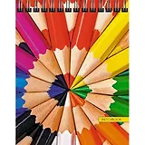 Скетчбук Эксмо А6, 80л.Любимая палитрак твердая обложка, без линовки, евроспираль