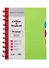 Записная книжка А6 120л кл. "Салатовая" пласт.обл., вырубка, 3цв.пласт.разделителя, инд.уп. - 0