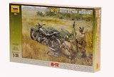 ЗВ 3651 Набор Советский мотоцикл М-72 с 82-мм минометом (1/35) (3+) (коробка)
