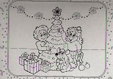 Чудесный чемоданчик. Раскраска. Новогодний