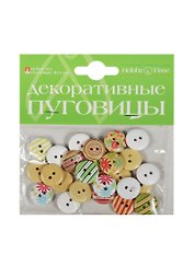 Набор для творчества Альт, Декоративные пуговицы Набор №2 Круглые 15мм