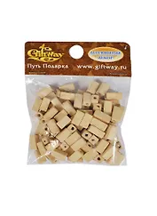 Деревянные бусины прямоугольные натуральные (00010189) (0,5х11мм) (20г/уп)