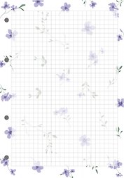 Сменный блок для тетрадей 50л кл. "Posy" 70г/м2, инд.уп.