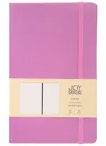 Книга для записей А5 96л тчк. "Joy Book. Орхидея" иск.кожа, тонир.блок, скругл.углы, ляссе, резинка, карман на задн.форзаце