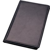 Визитница 120 карточек кож/зам, матов, черная, Centrum