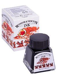 Тушь художественная Winsor&Newton, 14 мл, орехово-коричневая