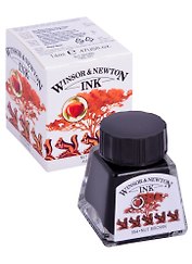 Тушь художественная Winsor&Newton, 14 мл, орехово-коричневая